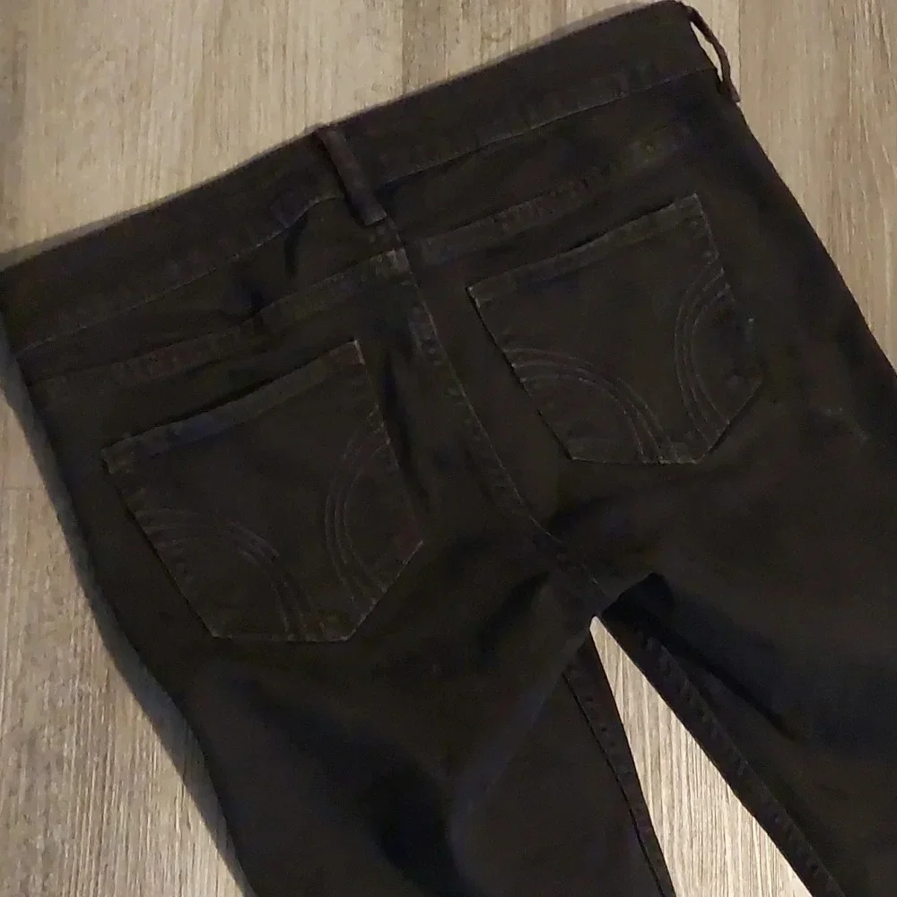 Hollister Vintage Y2K Classic low- rise black skinny jeans size 7 28/29 Low Rise